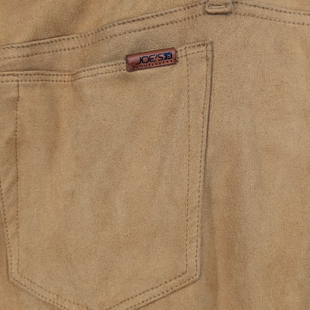 Joe's Jeans Faux Suede The Icon Skinny Mid Rise Womens Size 32 Camel Tan‎ Pants - Picture 4 of 10